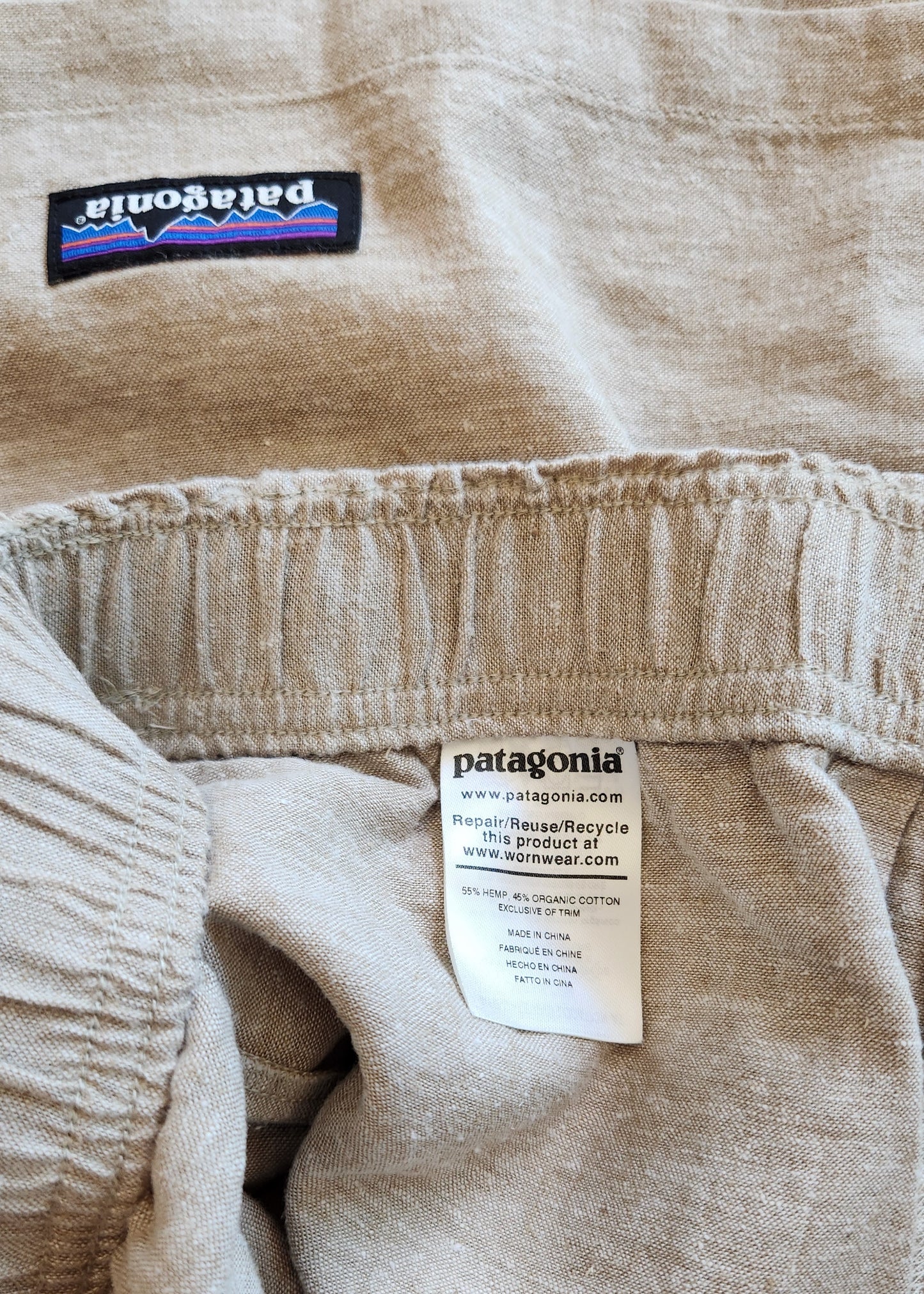 Patagonia hemp and organic cotton pants