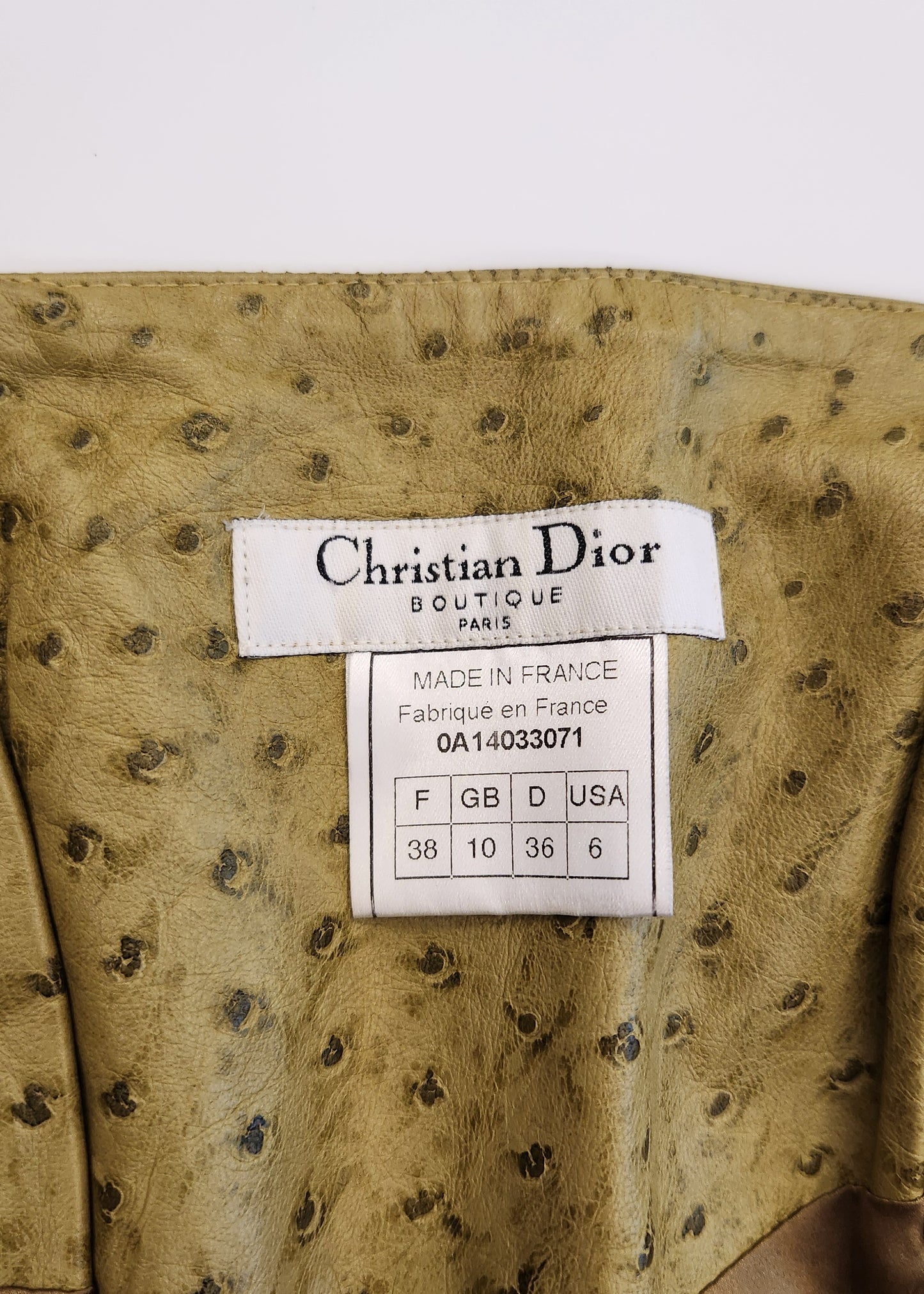 Christian Dior Leather Skirt by John Galliano