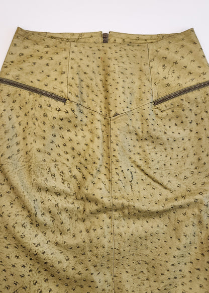 Christian Dior Leather Skirt by John Galliano
