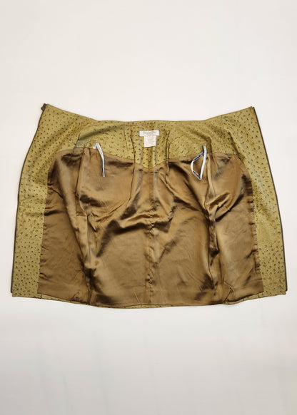 Christian Dior Leather Skirt by John Galliano